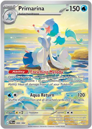 Primarina - 088/084  - Illustration Rare - Holofoil