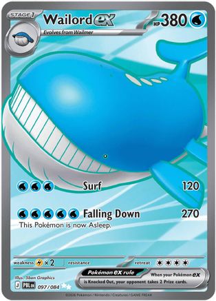 Wailord ex - 097/084  - Ultra Rare - Holofoil