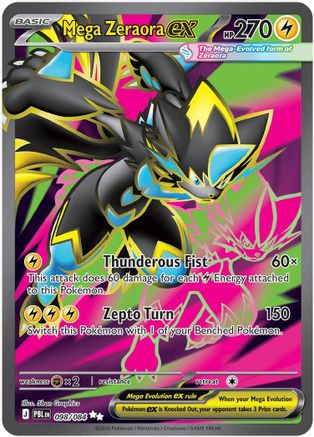 Mega Zeraora ex - 098/084  - Ultra Rare - Holofoil
