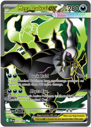 Mega Darkrai ex - 101/084  - Ultra Rare - Holofoil