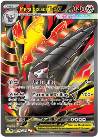 Mega Excadrill ex - 103/084  - Ultra Rare - Holofoil