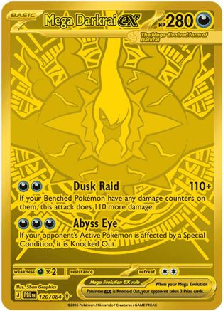 Mega Darkrai ex - 120/084  - Mega Hyper Rare - Holofoil