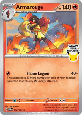 Armarouge (What's Your Favorite Stamp) - 012 - Rare - Holofoil