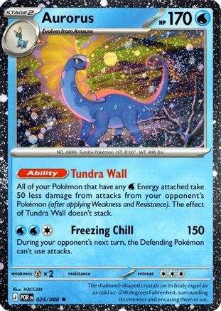 Aurorus - 024/088 (Cosmos Holo)  - Rare - Holofoil