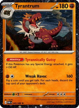 Tyrantrum - 045/088 (Cosmos Holo)  - Rare - Holofoil