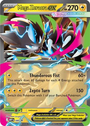 Mega Zeraora ex - 089  - Promo - Holofoil