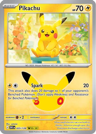 Pikachu - 025/128  - None - Holofoil