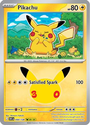 Pikachu - 050/128  - None - Holofoil