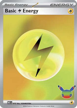 Basic Lightning Energy - 012 (30th Celebration)  - Futuristic Rare - Holofoil