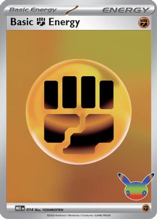 Basic Fighting Energy - 014 (30th Celebration)  - Futuristic Rare - Holofoil