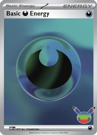 Basic Darkness Energy - 015 (30th Celebration)  - Futuristic Rare - Holofoil