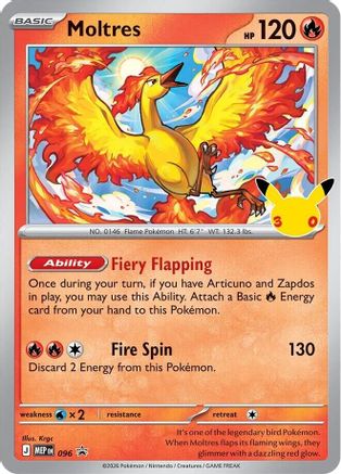 Moltres - 096 (30th Celebration)  - Promo - Holofoil