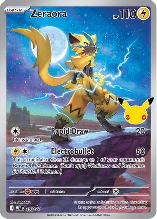 Zeraora - 103 (30th Celebration)  - Promo - Holofoil