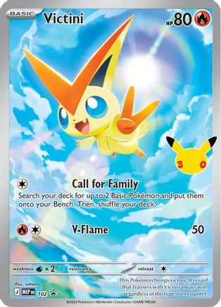 Victini - 102 (30th Celebration)  - Promo - Holofoil