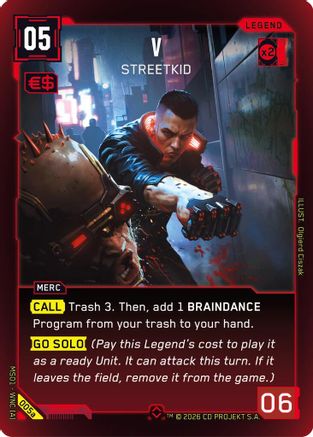 V - Streetkid (a) (005a) - Welcome to Night City  Retail Foil