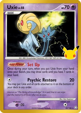 Uxie - 043 - Classic Collection - Holofoil