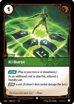 Ki Burst (028/167) - Radiance Foil