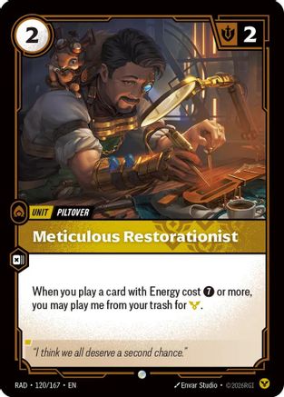 Meticulous Restorationist (120/167) - Radiance Foil