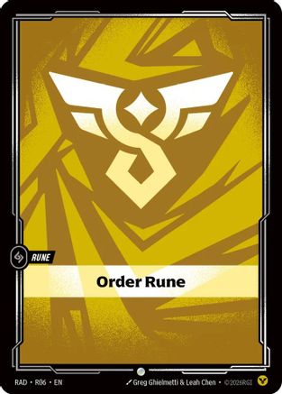 Order Rune (R06) - Radiance Foil
