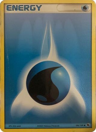 Water Energy - 106/109 (2005 No E Reader)  - Common - Normal