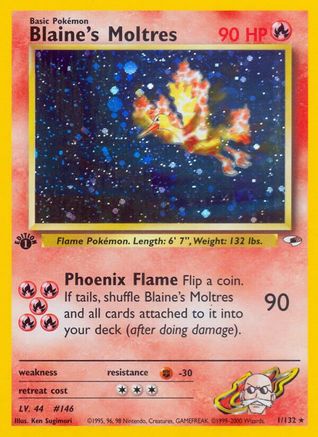 Galopa de Blaine - 001/132 - Holo Rare - Holofoil Illimitée