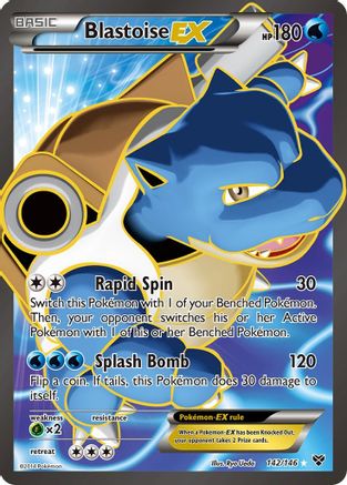 Blastoise EX (142 Full Art)  - Ultra Rare - Holofoil