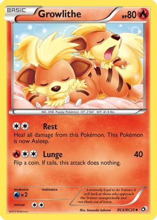 Growlithe - RC4/RC25 - Uncommon - Holofoil