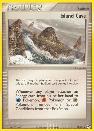 Island Cave - 089/101 - Uncommon - Reverse Holofoil
