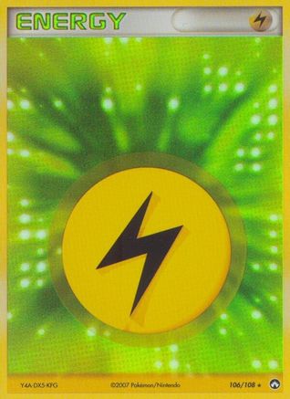 Lightning Energy - 106/108 - Rare - Holofoil