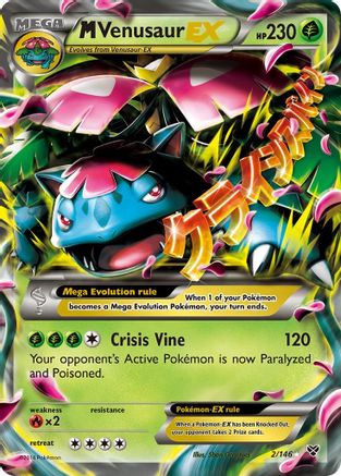 M Venusaur EX - 002/146 - Ultra Rare - Holofoil