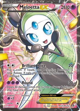 Meloetta EX (Full Art) - RC25/RC25 - Ultra Rare - Holofoil