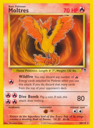Moltres - 030/110 - Rare - Normal