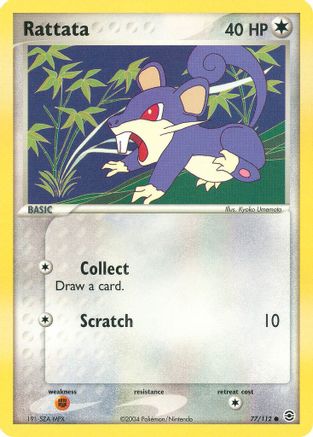 Rattata - 077/112 - Common - Reverse Holofoil