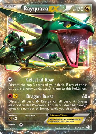 Rayquaza EX - 085/124 - Ultra Rare - Holofoil