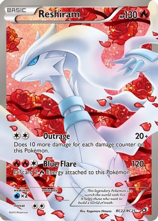 Reshiram (Full Art) - RC22/113 - Ultra Rare - Holofoil