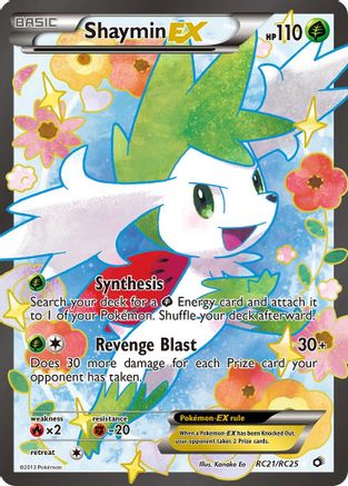 Shaymin EX (Full Art) - RC21/RC25 - Ultra Rare - Holofoil