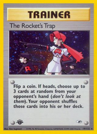 The Rocket's Trap - 019/132 - Holo Rare - Unlimited Holofoil