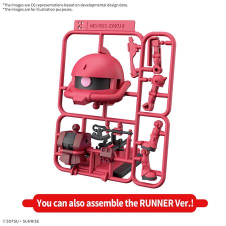 BANDAI Hobby 1/1 CharZaku-Kun DX Set (With Runner Ver. Recreation Parts) Model Kit