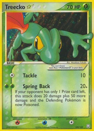 Treecko Star - 109/109 - Ultra Rare - Holofoil