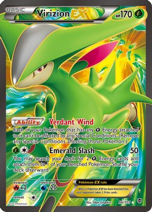 Virizion EX (Full Art) - 096/101 - Ultra Rare - Holofoil