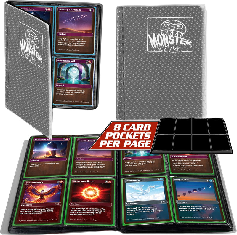 Monster : Classeur 4 poches Holofoil Argenté