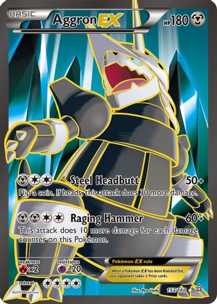 Aggron EX (153 Full Art)  - Ultra Rare - Holofoil