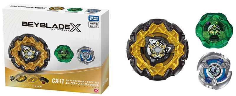 Beyblade X CX-11 Emperor Might Deck Set