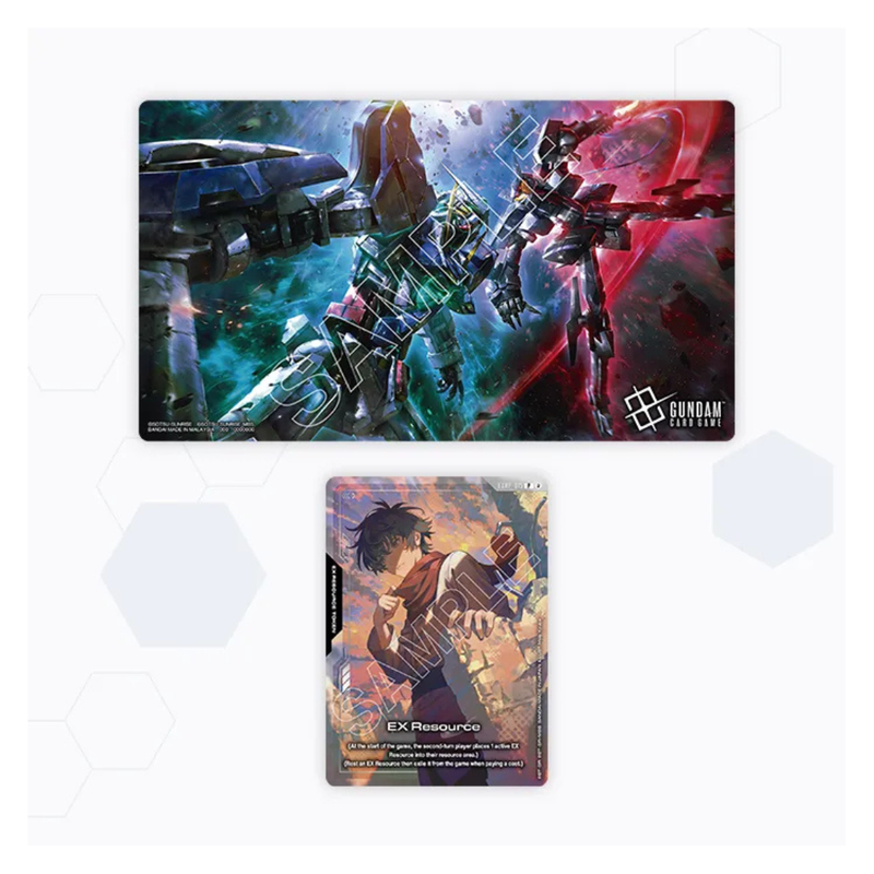 GUNDAM CG - MOBILE SUIT GUNDAM 00 - PLAYMAT / CARD CASE SET