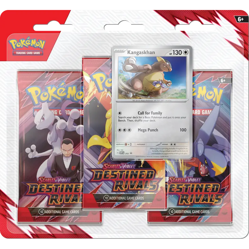 Pokemon - Scarlet and Violet - Destined Rivals - 3 Pack Blister - Various