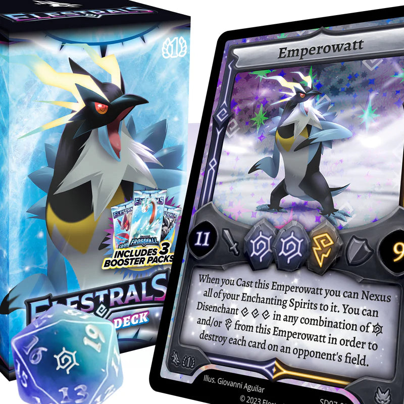 Elestrals - Frostfall Emperowatt Starter Deck with 3 Packs