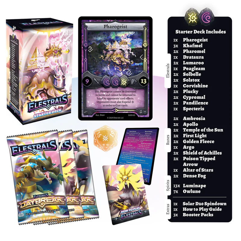 Elestrals - Daybreak Pharogeist Starter Deck with 3 Packs