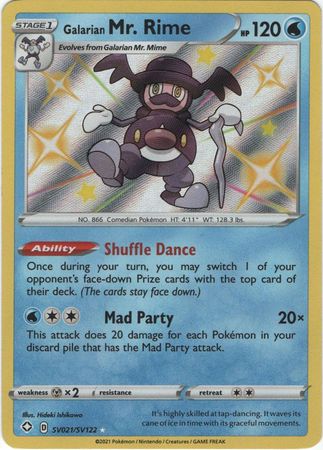 Galarian Mr. Rime - SV021/SV122 - Shiny Rare