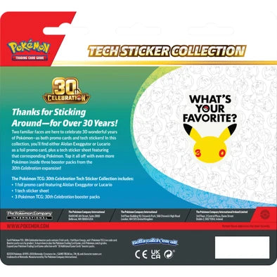 Pokemon - 30th Celebration - Tech Sticker Collection - Alolan Exeggutor