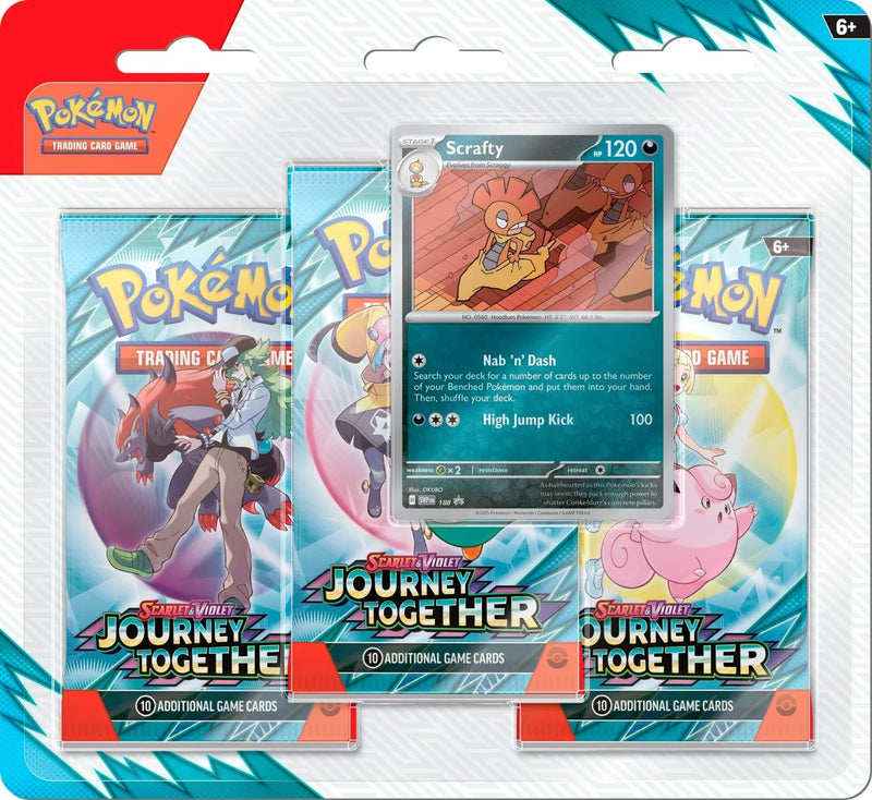Pokemon - Scarlet and Violet - Journey Together - 3 Pack Blister (Various)
